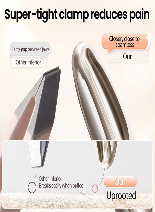 ZERNBER Eyebrow Tweezers for Women-1 Pack (Round) - Image 3